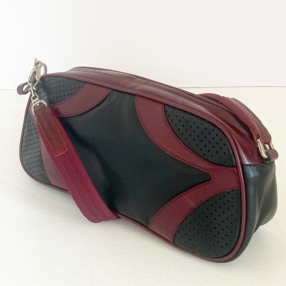 Prada Crossbody Bag in Burgundy and Dark Green - Picture 10 of 17